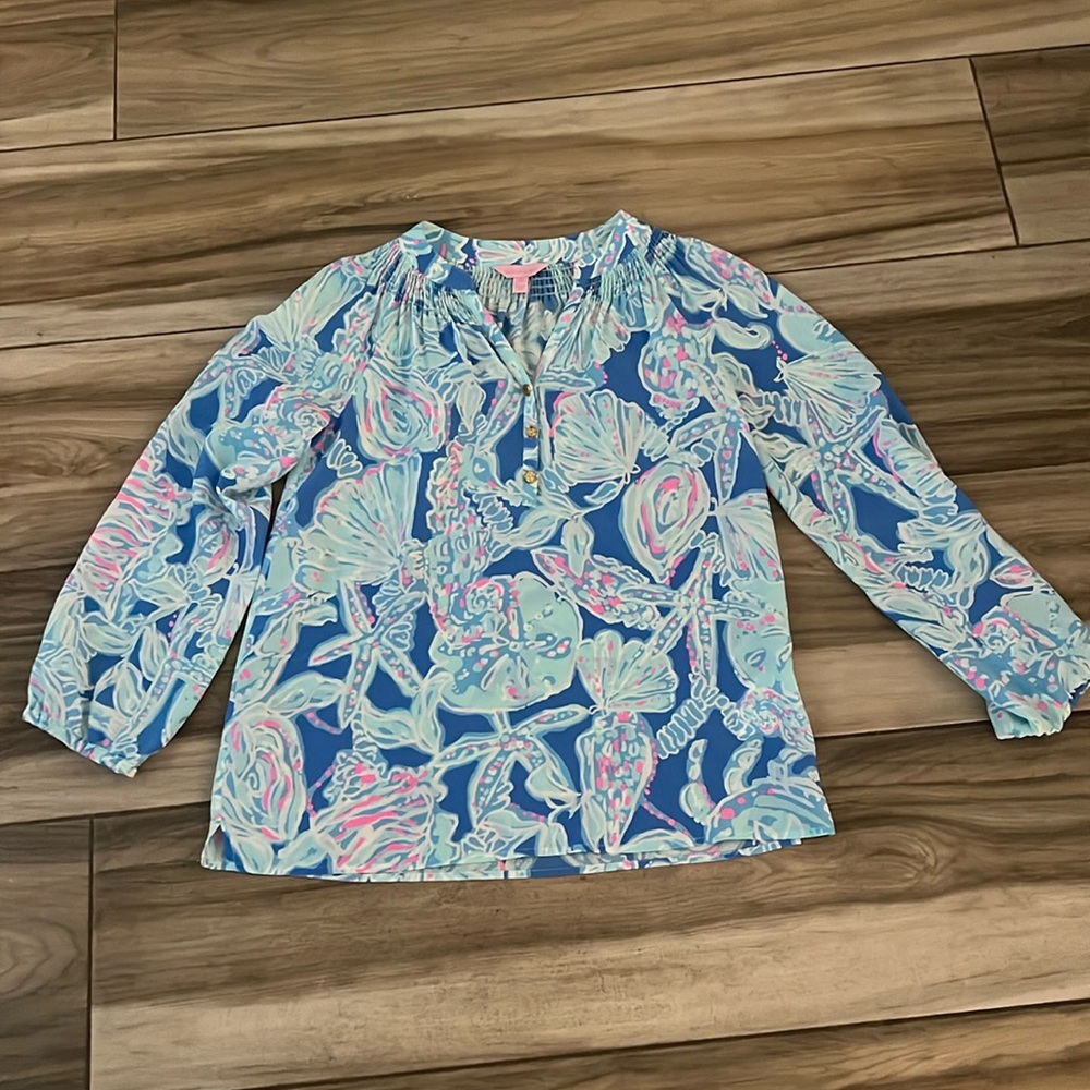 Lilly Pulitzer, 100% silk blouse